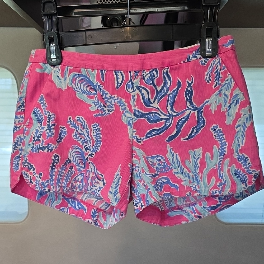 Lilly Pulitzer Adie Shorts in Capri Pink Samba I Size 0